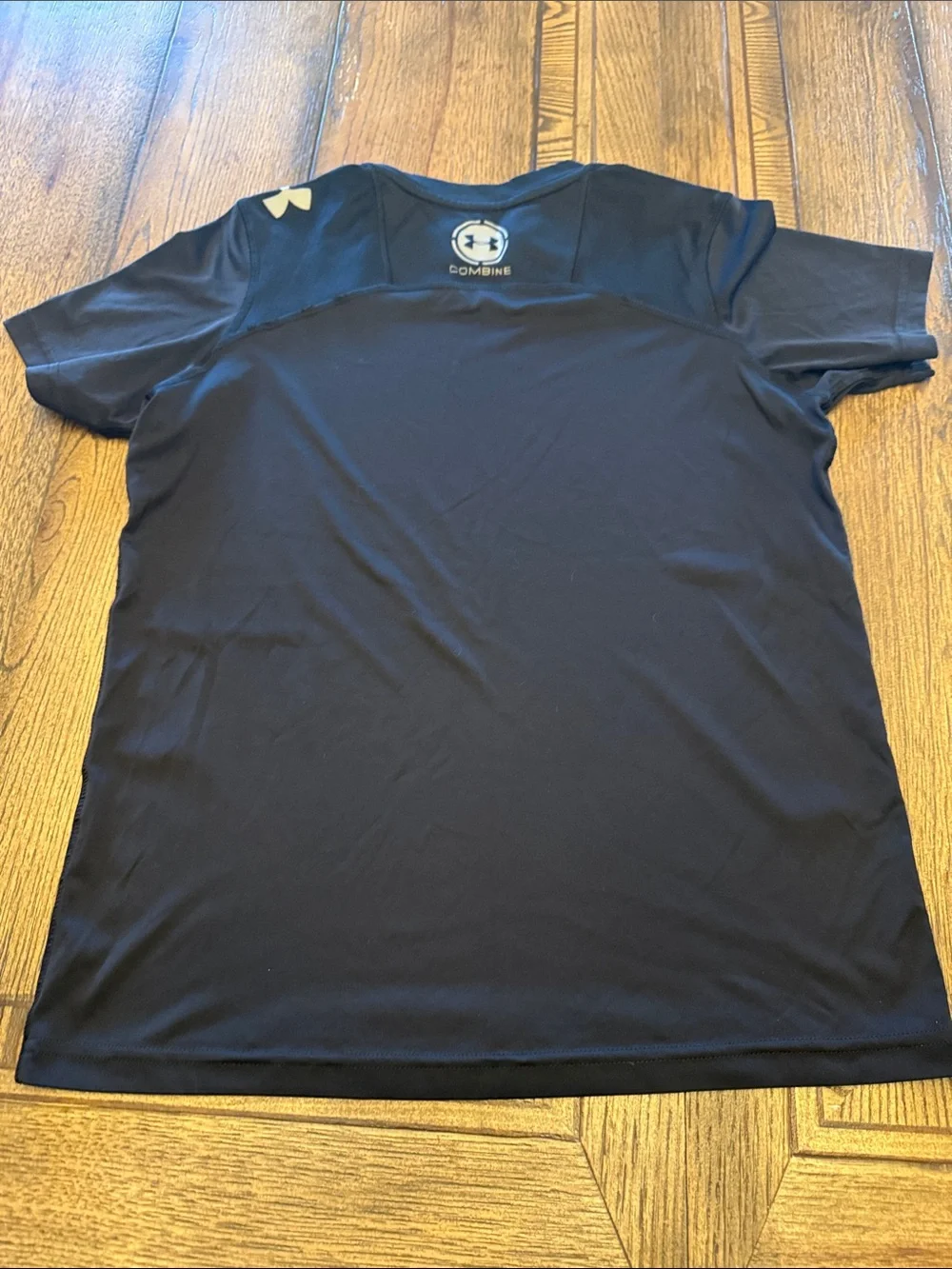 Under Armour Combine Black Short Sleeve Performance Tee for Kids